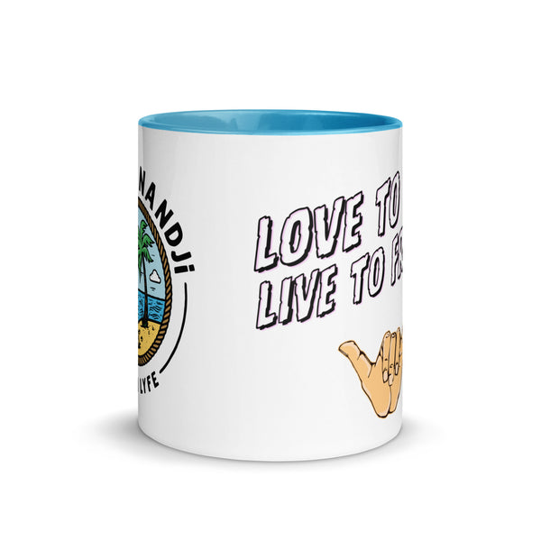 Love to Live, Live to froth mug!