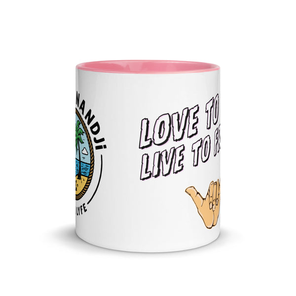 Love to Live, Live to froth mug!